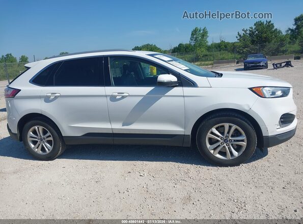 2FMPK4J97KBC60230 2019 FORD EDGE White Vista interior trasera
