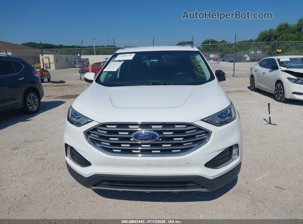 2FMPK4J97KBC60230 2019 FORD EDGE White Vista del cuadro de instrumentos