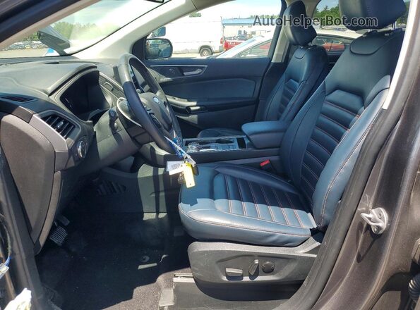2FMPK4J97NBA59447 2022 FORD EDGE Gray Widok wnętrza z przodu