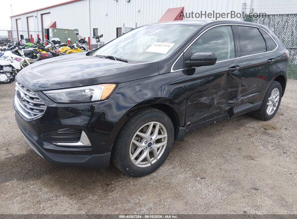 2FMPK4J97NBA64003 2022 FORD EDGE Black Vista tres cuartos delantera izquierda