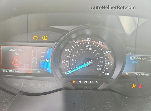 2FMPK4J97PBA03771 2023 FORD EDGE Black Вид щитка приладів