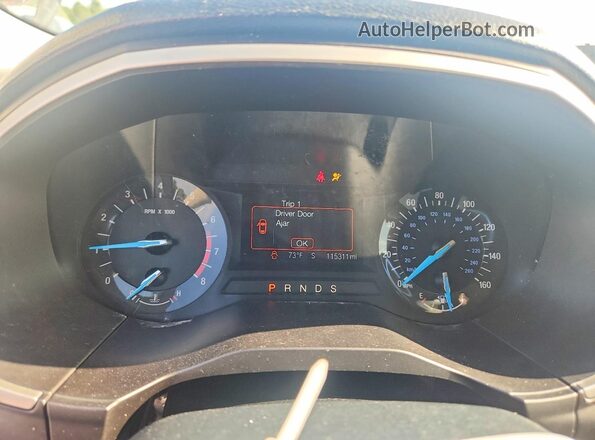 2FMPK4J98GBC05230 2016 FORD EDGE Gray ხელსაწყოთა პანელის ხედი