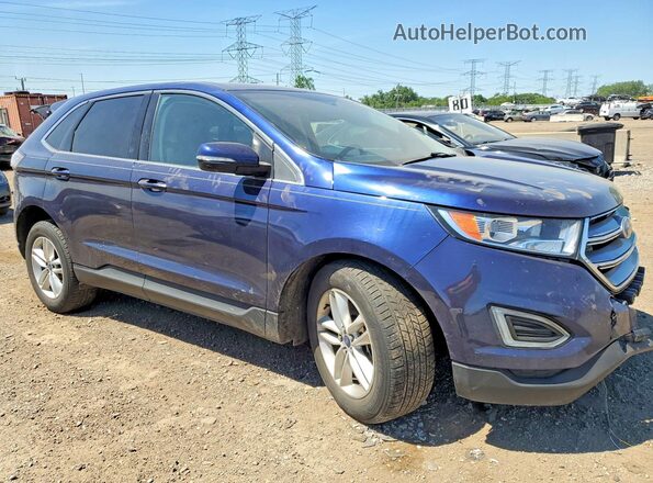 2FMPK4J98GBC64097 2016 FORD EDGE Blue Przód prawy