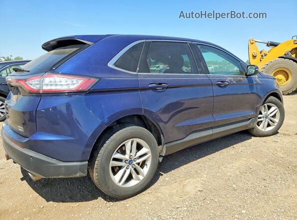 2FMPK4J98GBC64097 2016 FORD EDGE Blue Tył prawy