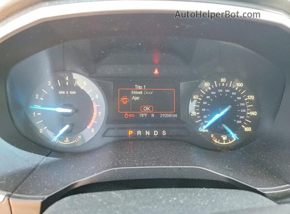 2FMPK4J98GBC64097 2016 FORD EDGE Blue Widok zestawu wskaźników