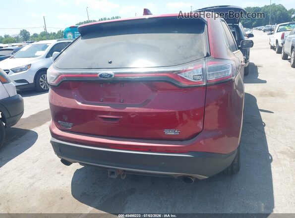 2FMPK4J98HBC13555 2017 FORD EDGE Red 
