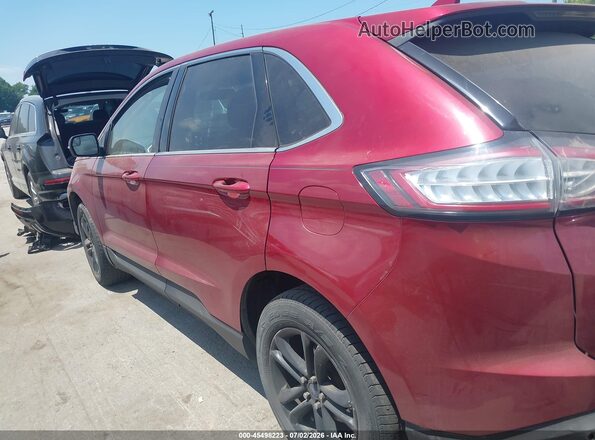 2FMPK4J98HBC13555 2017 FORD EDGE Red Vista interior de 360 grados