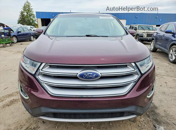 2FMPK4J98JBB24591 2018 FORD EDGE Фиолетовый Вид спереди