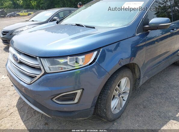 2FMPK4J98JBB43500 2018 FORD EDGE Blue Вид спереду
