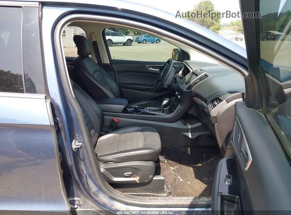 2FMPK4J98JBB43500 2018 FORD EDGE Blue Вид салону спереду