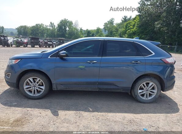 2FMPK4J98JBB43500 2018 FORD EDGE Blue Панорамний вид салону 360°