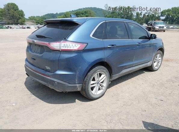 2FMPK4J98JBB43500 2018 FORD EDGE Blue Задня права чверть