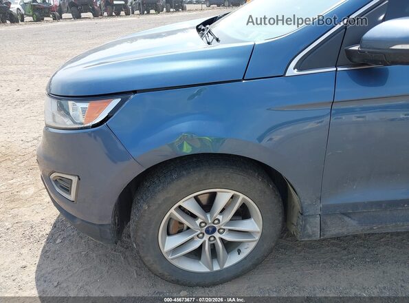 2FMPK4J98JBB43500 2018 FORD EDGE Blue 