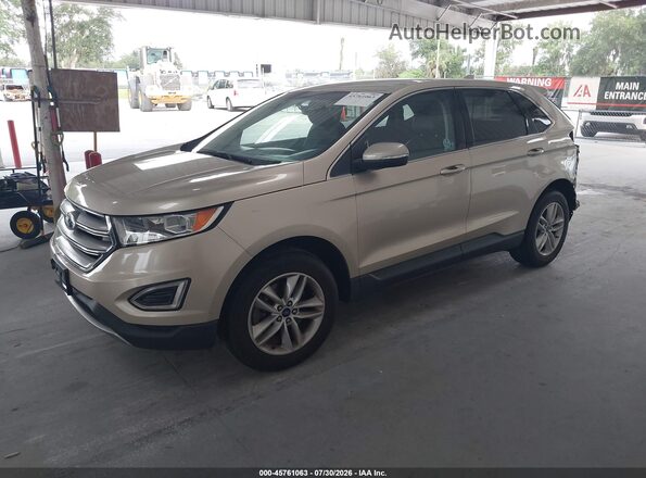 2FMPK4J98JBC08958 2018 FORD EDGE Beige Առջևի ձախ երեք քառորդ տեսարան