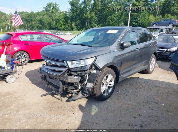 2FMPK4J98JBC21791 2018 FORD EDGE Gray წინა მარცხენა ხედი სამი მეოთხედიდან