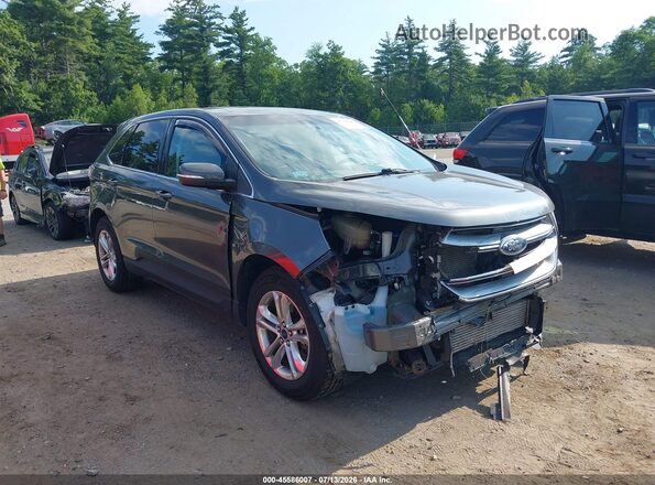2FMPK4J98JBC21791 2018 FORD EDGE Gray წინა ხედი