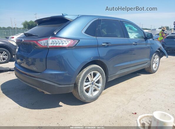 2FMPK4J98JBC51566 2018 FORD EDGE Blue Հետևի աջ