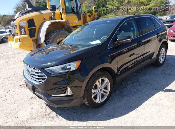 2FMPK4J98KBB40646 2019 FORD EDGE Черный Передняя левая четверть
