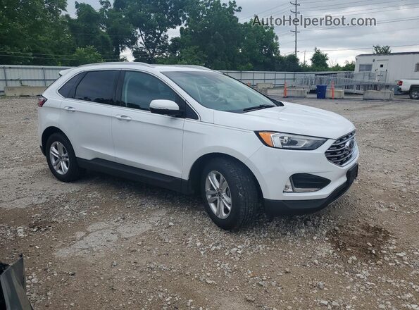 2FMPK4J98KBB60685 2019 FORD EDGE Белый Передняя правая четверть