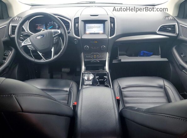 2FMPK4J98KBB60685 2019 FORD EDGE Белый Вид панели приборов