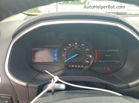 2FMPK4J98KBB60685 2019 FORD EDGE Белый Вид щитка приборов