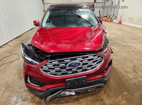2FMPK4J98KBB99535 2019 FORD EDGE Красный Вид спереди