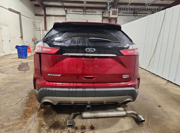 2FMPK4J98KBB99535 2019 FORD EDGE Красный Вид сзади