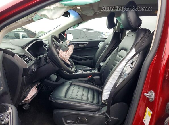 2FMPK4J98KBB99535 2019 FORD EDGE Красный Вид салона спереди
