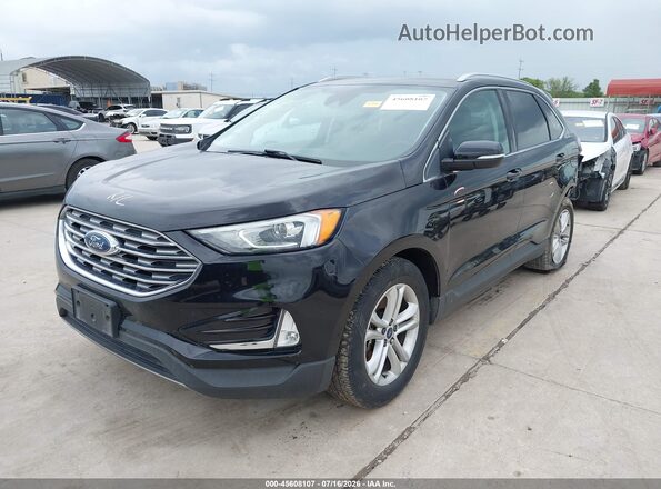 2FMPK4J98KBC24322 2019 FORD EDGE Черный Передняя левая четверть