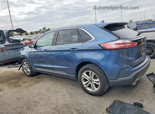 2FMPK4J98KBC26510 2019 FORD EDGE Blue Задня ліва чверть