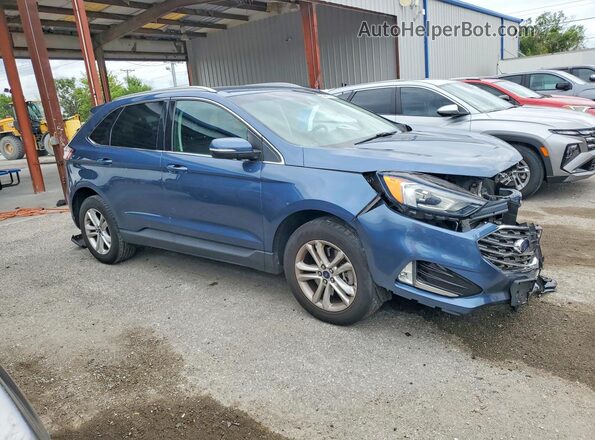 2FMPK4J98KBC26510 2019 FORD EDGE Blue Передня права чверть