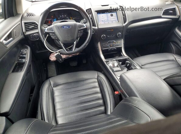 2FMPK4J98KBC26510 2019 FORD EDGE Blue Вид панелі приладів