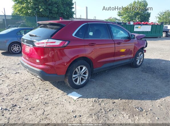 2FMPK4J98KBC31447 2019 FORD EDGE Burgundy Задня права чверть