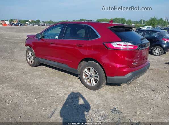 2FMPK4J98KBC31447 2019 FORD EDGE Burgundy Задня ліва чверть