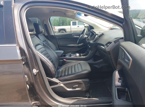 2FMPK4J98KBC31576 2019 FORD EDGE Gray Vista interior delantera