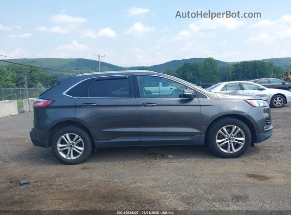 2FMPK4J98KBC31576 2019 FORD EDGE Gray Vista interior trasera