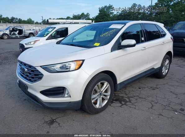 2FMPK4J98KBC67039 2019 FORD EDGE White წინა მარცხენა ხედი სამი მეოთხედიდან