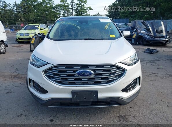 2FMPK4J98KBC67039 2019 FORD EDGE White ხელსაწყოთა პანელის ხედი