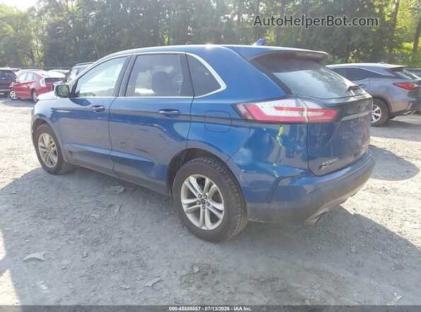 2FMPK4J98LBA47062 2020 FORD EDGE Blue Задня ліва чверть