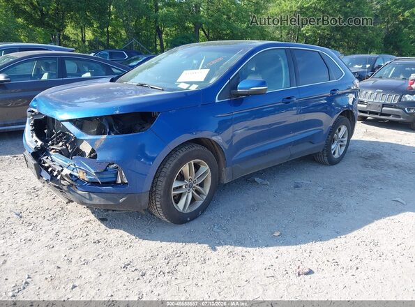 2FMPK4J98LBA47062 2020 FORD EDGE Blue Передня ліва чверть