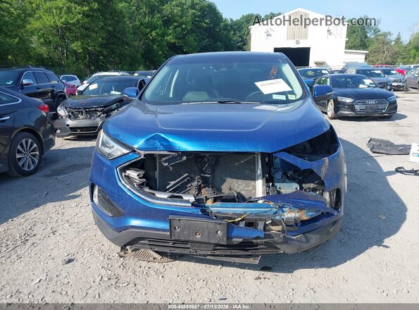 2FMPK4J98LBA47062 2020 FORD EDGE Blue Вид щитка приладів