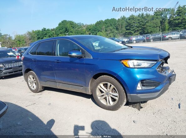2FMPK4J98LBA47062 2020 FORD EDGE Blue Вид задньої частини салону