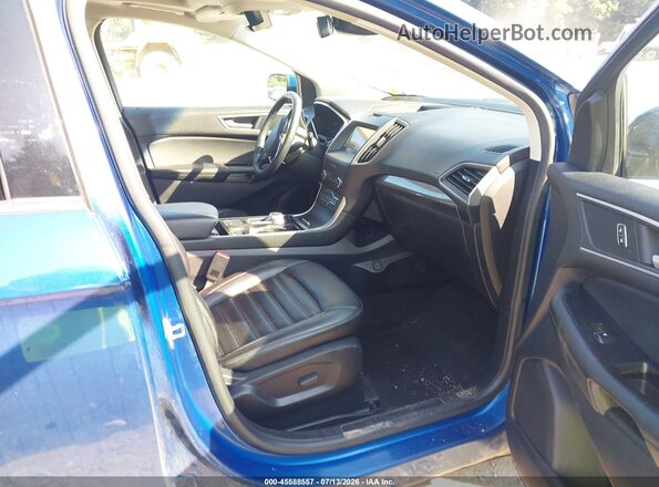 2FMPK4J98LBA47062 2020 FORD EDGE Blue Вид салону спереду