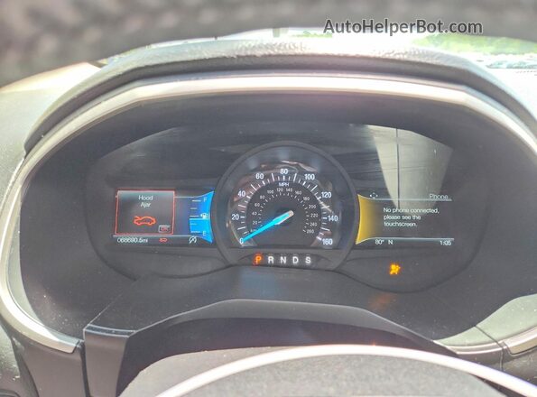2FMPK4J98LBB25436 2020 FORD EDGE White Вид щитка приладів