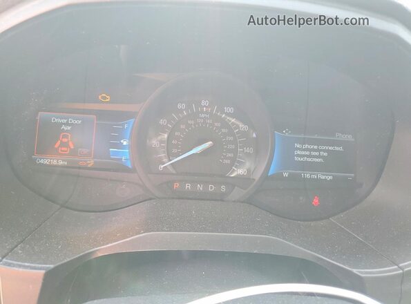 2FMPK4J98NBA07261 2022 FORD EDGE Black Սարքավորումների վահանակի տեսք