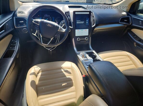 2FMPK4J98NBA85541 2022 FORD EDGE Silver Առջևի վահանակի տեսք