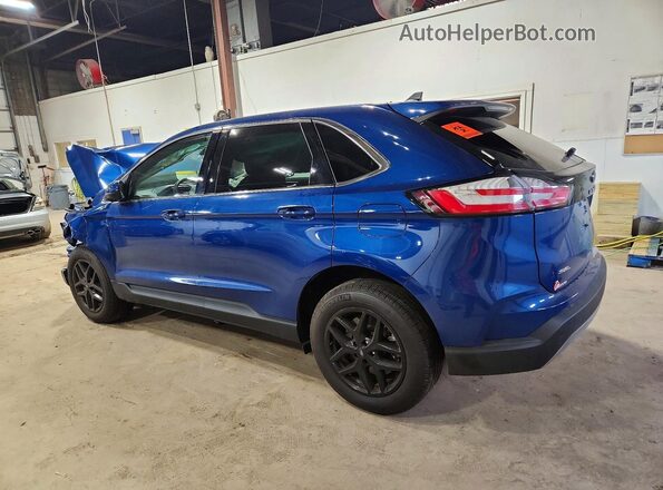 2FMPK4J98PBA23365 2023 FORD EDGE Blue Rear left