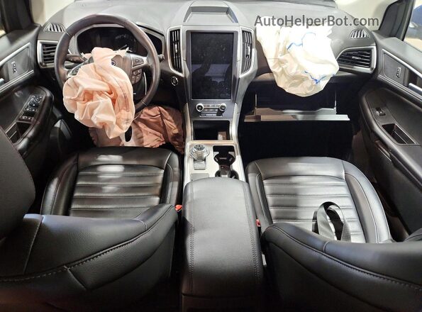 2FMPK4J98PBA23365 2023 FORD EDGE Blue Dashboard view