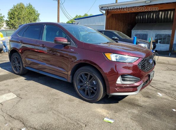 2FMPK4J98RBB22450 2024 FORD EDGE Бордовый Передняя правая четверть