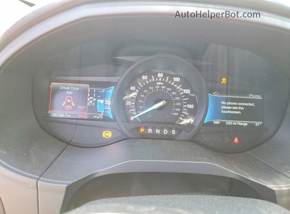 2FMPK4J98RBB22450 2024 FORD EDGE Бордовый Вид щитка приборов